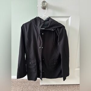 St. John's Bay Men's Black Raincoat